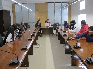La visita de trabajo se enmarca dentro del convenio de colaboración internacional entre la Universidad de Burgos y la Universidad Católica de Colombia